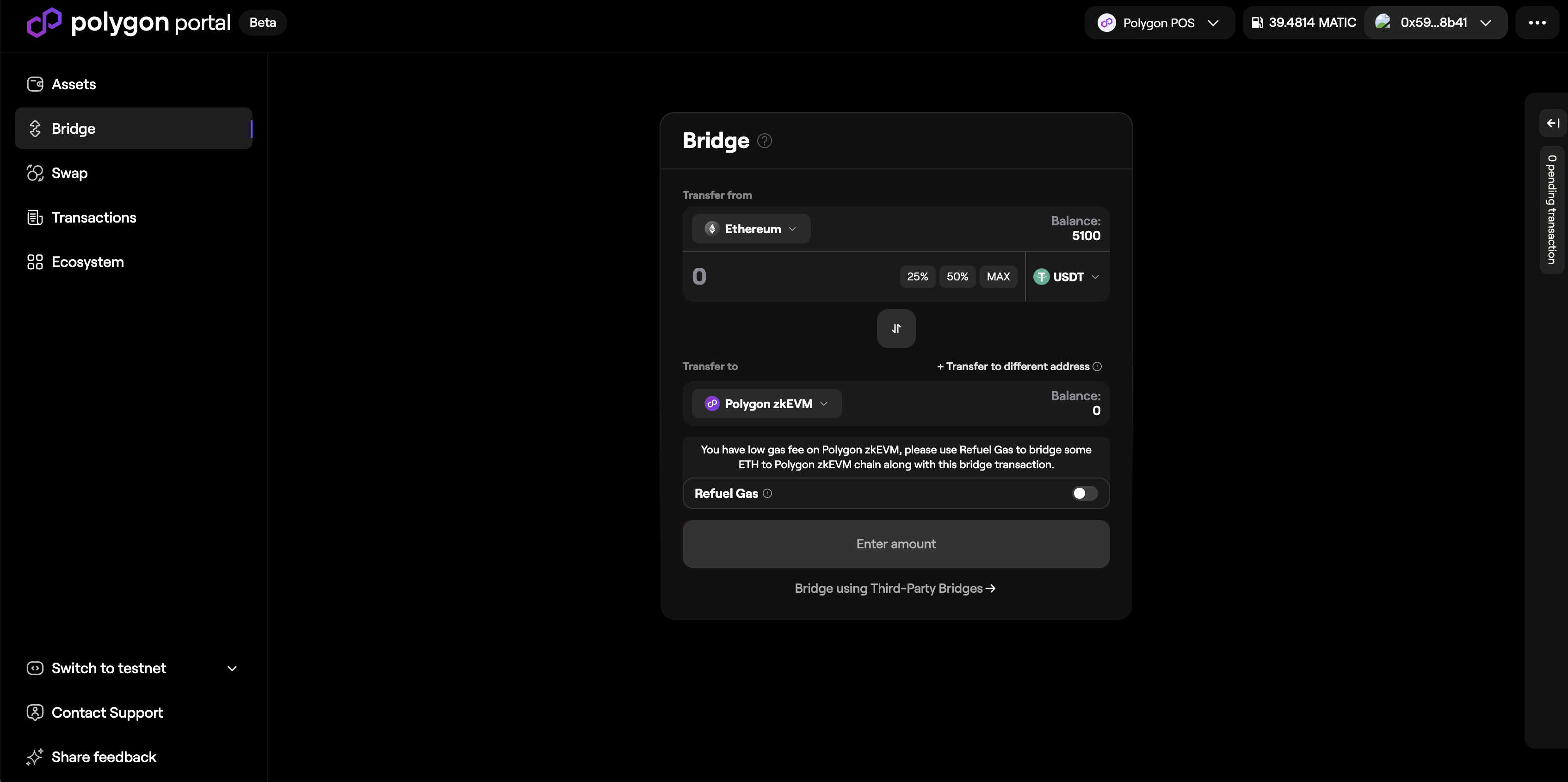 Token bridging